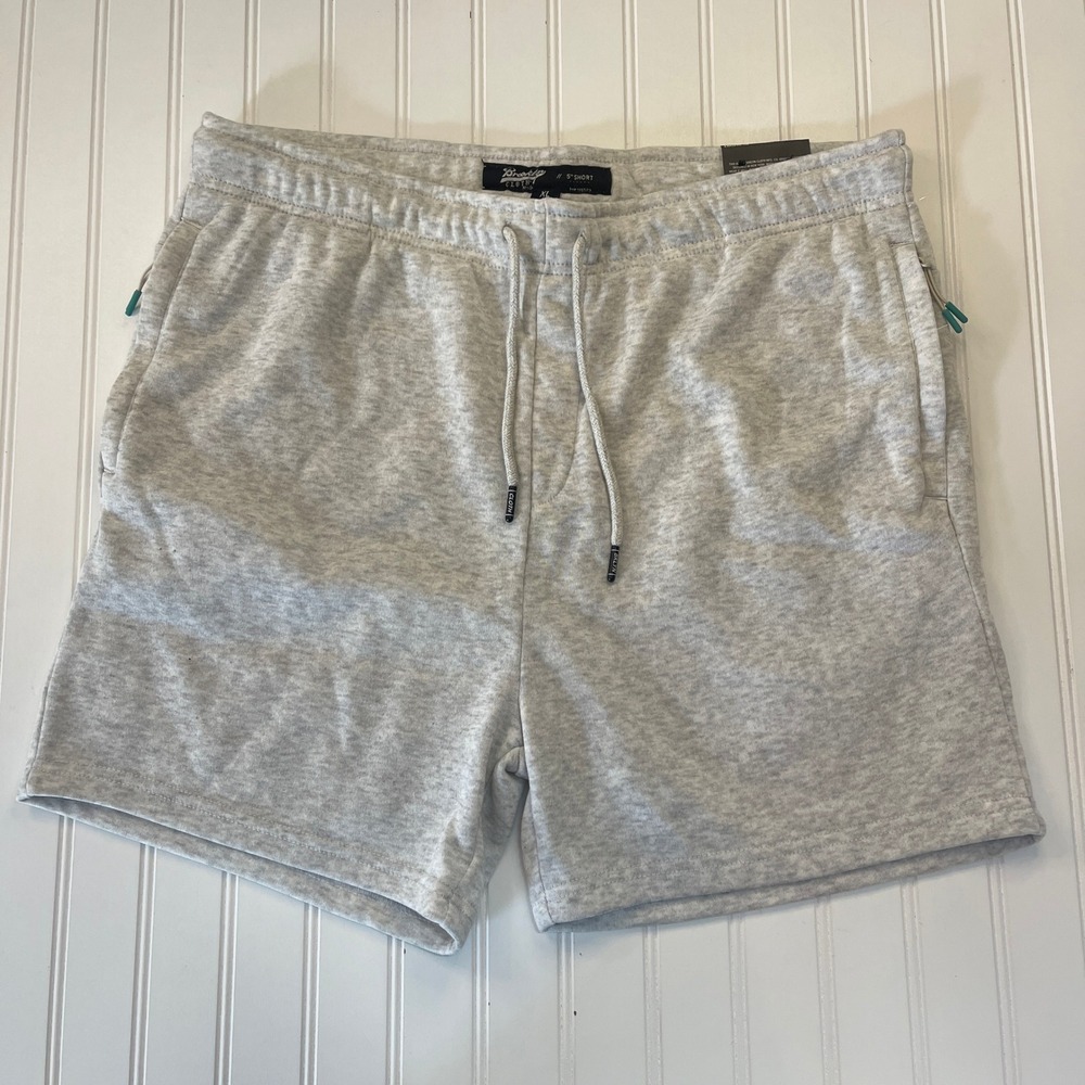 NWT Brooklyn Cloth Mens Heather Gray 5 Inch Inseam Comfort Stretch Shorts XL